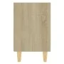 Bedside table with solid Sonoma oak wood legs 40x30x50cm by vidaXL, Nightstands - Ref: Foro24-805785, Price: 33,87 €, Discoun...