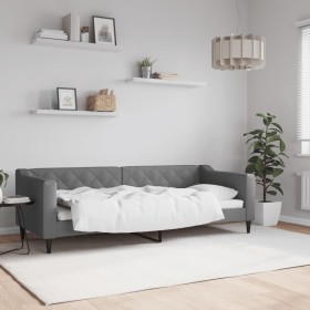 Sofá cama tela gris oscuro 80x200 cm de vidaXL, Camas y somieres - Ref: Foro24-354157, Precio: 185,07 €, Descuento: %