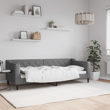 Sofá cama tela gris oscuro 80x200 cm de vidaXL, Camas y somieres - Ref: Foro24-354157, Precio: 185,07 €, Descuento: %