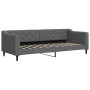 Sofá cama tela gris oscuro 80x200 cm de vidaXL, Camas y somieres - Ref: Foro24-354157, Precio: 185,07 €, Descuento: %