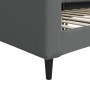 Sofá cama tela gris oscuro 80x200 cm de vidaXL, Camas y somieres - Ref: Foro24-354157, Precio: 185,07 €, Descuento: %
