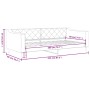 Sofá cama tela gris oscuro 80x200 cm de vidaXL, Camas y somieres - Ref: Foro24-354157, Precio: 185,07 €, Descuento: %