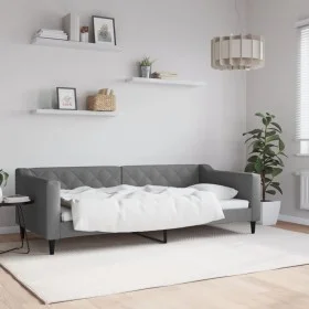 Dark gray fabric sofa bed 90x200 cm by vidaXL, Beds and slatted bases - Ref: Foro24-354162, Price: 189,39 €, Discount: %