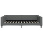 Sofá cama tela gris oscuro 100x200 cm de vidaXL, Camas y somieres - Ref: Foro24-354167, Precio: 197,98 €, Descuento: %