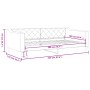 Sofá cama tela gris oscuro 100x200 cm de vidaXL, Camas y somieres - Ref: Foro24-354167, Precio: 197,98 €, Descuento: %