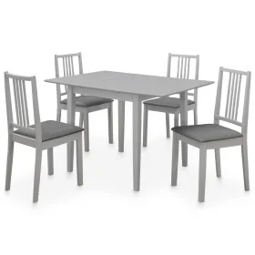 Juego de muebles de comedor 5 piezas MDF gris de vidaXL, muebles para cocinas y comedores - Ref: Foro24-276398, Precio: 417,5...