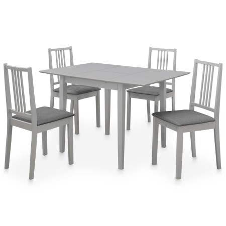 Juego de muebles de comedor 5 piezas MDF gris de vidaXL, muebles para cocinas y comedores - Ref: Foro24-276398, Precio: 423,5...
