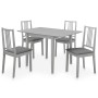 Juego de muebles de comedor 5 piezas MDF gris de vidaXL, muebles para cocinas y comedores - Ref: Foro24-276398, Precio: 423,5...