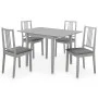 Juego de muebles de comedor 5 piezas MDF gris de vidaXL, muebles para cocinas y comedores - Ref: Foro24-276398, Precio: 417,5...