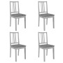 Juego de muebles de comedor 5 piezas MDF gris de vidaXL, muebles para cocinas y comedores - Ref: Foro24-276398, Precio: 423,5...