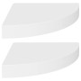 Estante flotante de esquina 2 uds MDF blanco 25x25x3,8 cm de vidaXL, Estantes y estanterías - Ref: Foro24-323896, Precio: 28,...