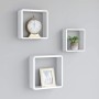 Estantes cubo de pared 3 unidades MDF blanco de vidaXL, Estantes y estanterías - Ref: Foro24-323952, Precio: 44,18 €, Descuen...