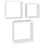 Estantes cubo de pared 3 unidades MDF blanco de vidaXL, Estantes y estanterías - Ref: Foro24-323952, Precio: 46,92 €, Descuen...