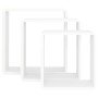 Estantes cubo de pared 3 unidades MDF blanco de vidaXL, Estantes y estanterías - Ref: Foro24-323952, Precio: 44,18 €, Descuen...