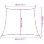 Toldo de vela HDPE beige 160 g/m² 3/4x3 m en Sombrillas | Comprar online en Foru.es