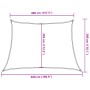 Toldo de vela HDPE beige 160 g/m² 4/5x3 m en Sombrillas | Comprar online en Foru.es