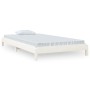 Cama apilable de madera pino maciza blanco 80x200 cm de vidaXL, Camas y somieres - Ref: Foro24-820398, Precio: 94,95 €, Descu...