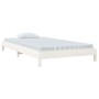 Cama apilable de madera pino maciza blanco 80x200 cm de vidaXL, Camas y somieres - Ref: Foro24-820398, Precio: 94,95 €, Descu...