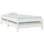 Cama apilable de madera pino maciza blanco 80x200 cm de vidaXL, Camas y somieres - Ref: Foro24-820398, Precio: 93,75 €, Descu...