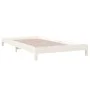 Cama apilable de madera pino maciza blanco 80x200 cm de vidaXL, Camas y somieres - Ref: Foro24-820398, Precio: 93,75 €, Descu...