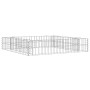 Arriate de gaviones de acero galvanizado 100x100x20 cm en Macetas y jardineras | Comprar online en Foru.es