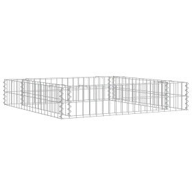 Arriate de gaviones de acero galvanizado 100x100x20 cm en Macetas y jardineras | Comprar online en Foru.es