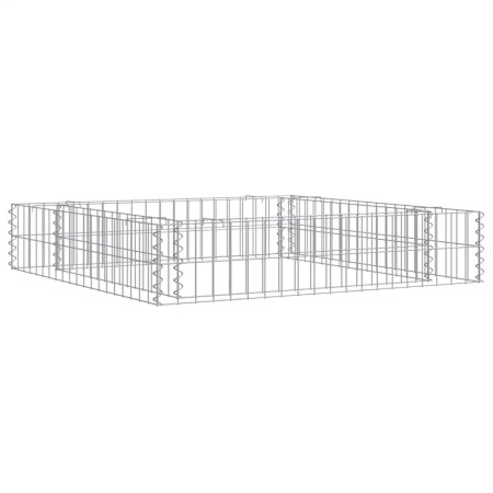 Arriate de gaviones de acero galvanizado 100x100x20 cm en Macetas y jardineras | Comprar online en Foru.es
