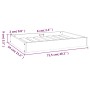 Cama para perros madera maciza de pino 71,5x49x9 cm de vidaXL, Camas para perros - Ref: Foro24-820856, Precio: 33,25 €, Descu...