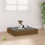 Cama para perros madera maciza pino marrón miel 51,5x44x9 cm de vidaXL, Camas para perros - Ref: Foro24-820849, Precio: 19,13...