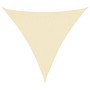 Toldo de vela crema HDPE 160 g/m² 3x3x3 m en Sombrillas | Comprar online en Foru.es