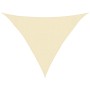 Toldo de vela crema HDPE 160 g/m² 3x3x4,2 m en Sombrillas | Comprar online en Foru.es