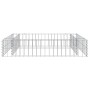 Arriate de gaviones de acero galvanizado 100x100x20 cm en Macetas y jardineras | Comprar online en Foru.es