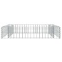 Arriate de gaviones de acero galvanizado 100x100x20 cm en Macetas y jardineras | Comprar online en Foru.es