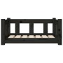 Cama para perros madera maciza de pino negro 65,5x50,5x28 cm de vidaXL, Camas para perros - Ref: Foro24-820191, Precio: 51,82...