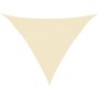 Toldo de vela crema HDPE 160 g/m² 3,5x3,5x4,9 m en Sombrillas | Comprar online en Foru.es