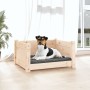 Cama para perros madera maciza de pino 55,5x45,5x28 cm de vidaXL, Camas para perros - Ref: Foro24-821442, Precio: 49,28 €, De...