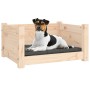 Cama para perros madera maciza de pino 55,5x45,5x28 cm de vidaXL, Camas para perros - Ref: Foro24-821442, Precio: 49,28 €, De...