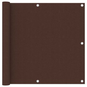 Toldo para balcón tela oxford marrón 90x300 cm en Sombrillas | Comprar online en Foru.es