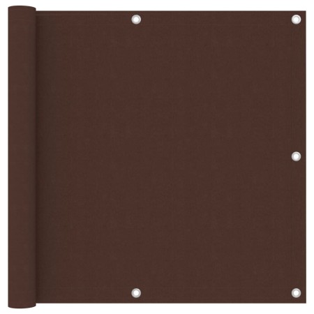 Toldo para balcón tela oxford marrón 90x300 cm en Sombrillas | Comprar online en Foru.es