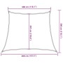 Toldo de vela HDPE crema 160 g/m² 3/4x3 m en Sombrillas | Comprar online en Foru.es