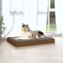 Cama para perros madera maciza pino marrón miel 91,5x64x9 cm de vidaXL, Camas para perros - Ref: Foro24-820864, Precio: 52,94...