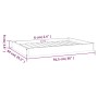 Cama para perros madera maciza pino marrón miel 91,5x64x9 cm de vidaXL, Camas para perros - Ref: Foro24-820864, Precio: 52,94...