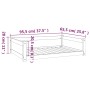 Cama para perros madera maciza de pino blanco 95,5x65,5x28 cm de vidaXL, Camas para perros - Ref: Foro24-821458, Precio: 76,2...
