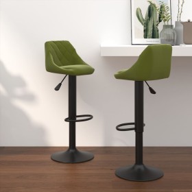 Taburetes de cocina 2 uds terciopelo verde claro de vidaXL, Taburetes de cocina - Ref: Foro24-335351, Precio: 141,61 €, Descu...