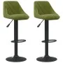 Taburetes de cocina 2 uds terciopelo verde claro de vidaXL, Taburetes de cocina - Ref: Foro24-335351, Precio: 138,98 €, Descu...