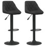 Taburetes de cocina 2 unidades terciopelo negro de vidaXL, Taburetes de cocina - Ref: Foro24-335346, Precio: 142,01 €, Descue...