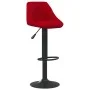Taburetes de cocina 2 unidades terciopelo rojo vino tinto de vidaXL, Taburetes de cocina - Ref: Foro24-335355, Precio: 140,06...