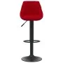 Taburetes de cocina 2 unidades terciopelo rojo vino tinto de vidaXL, Taburetes de cocina - Ref: Foro24-335355, Precio: 140,06...