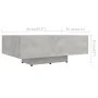 Mesa de centro madera ingeniería gris hormigón 85x55x31 cm de vidaXL, Mesas de centro - Ref: Foro24-803384, Precio: 55,78 €, ...