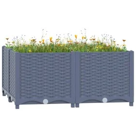 Arriate polipropileno 80x80x38 cm de vidaXL, Maceteros y jardineras - Ref: Foro24-310411, Precio: 58,65 €, Descuento: %